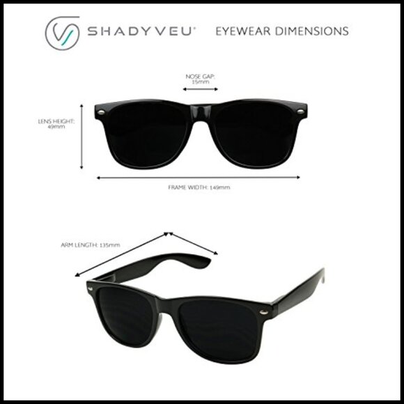 Super Dark Black Sunglasses UV Protection Lens Spring Hinge Vintage Retro Shades main image 5